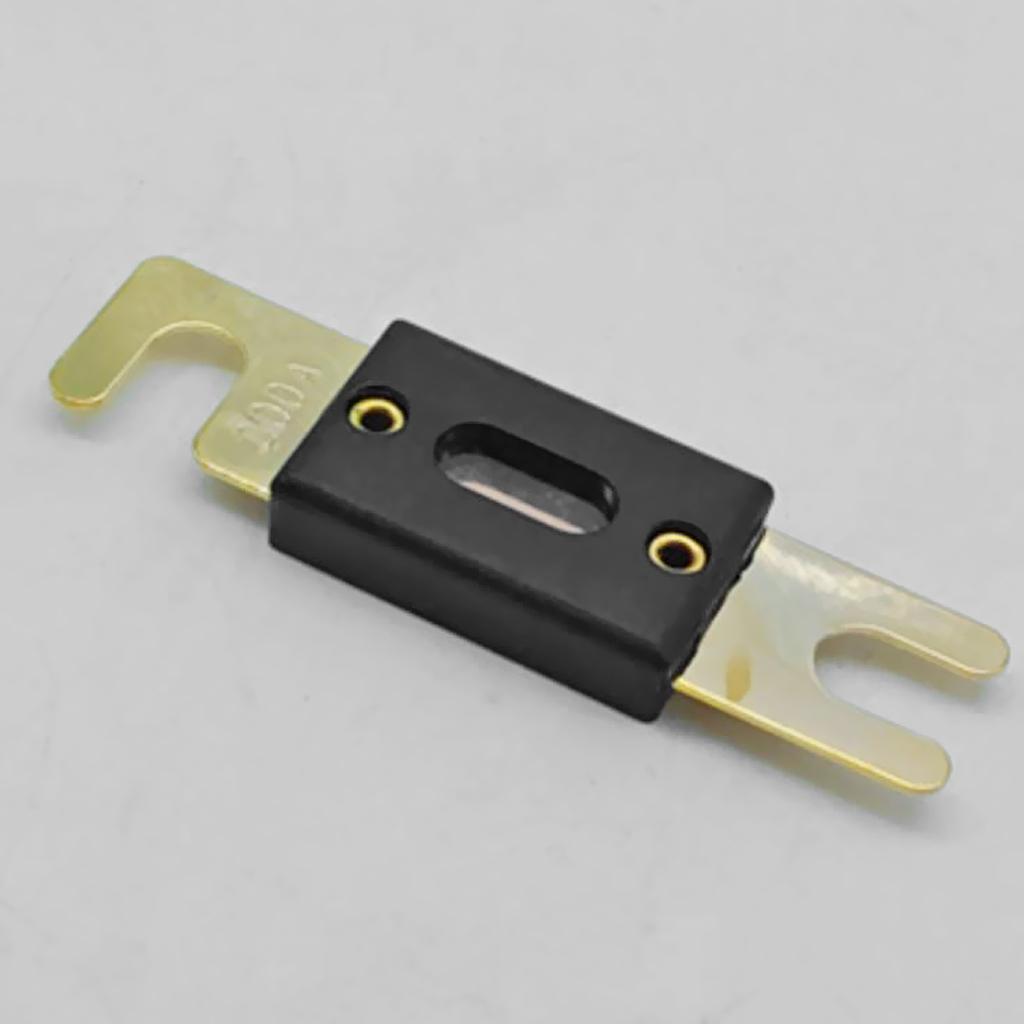 2 Pieces 0/4/ ANL Fuse Holder Car Audio Gold Plated + 100A ANL Fuse