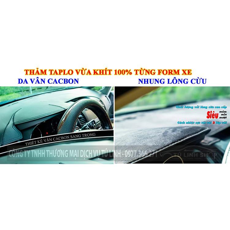 Thảm taplo VITARA bằng lông Cừu 3 lớp hoặc Da vân Cacbon