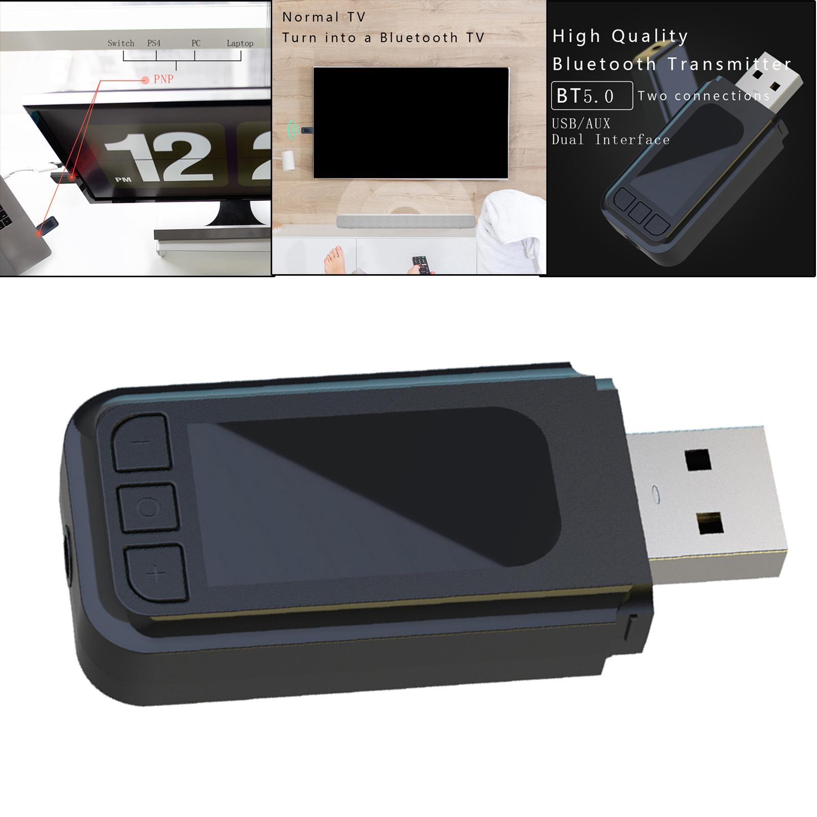 ATS2831 Bluetooth Adapter 5.0 AUX Dual-output 3.5mm Audio Plug And Play