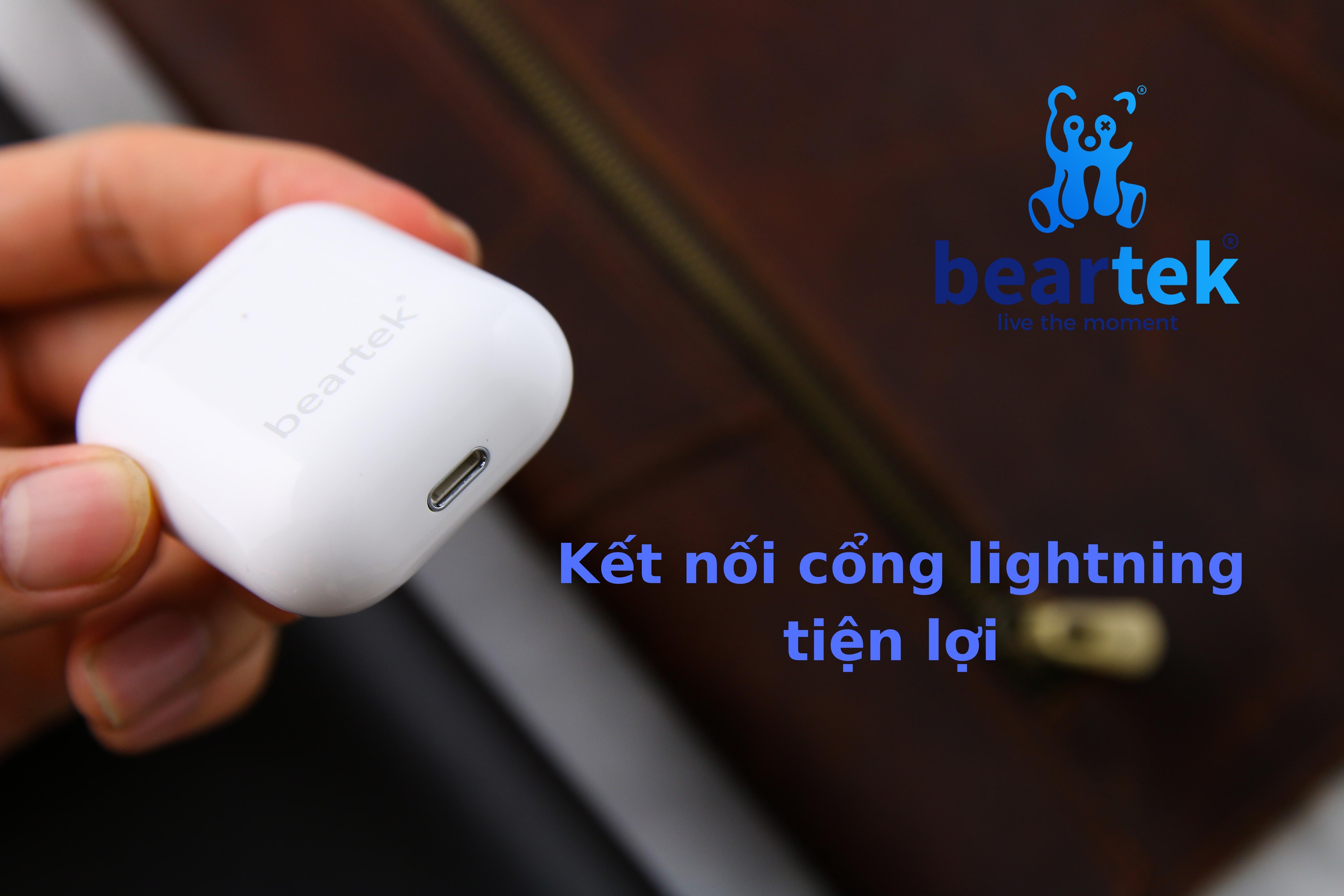 Tai nghe bluetooth không dây BEARTEK Bearbuds B66 True Wireless thiết kế trẻ trung, cá tính – Định vị - Cảm ứng – Thời gian sử dụng lên tới 4h -  Hàng nhập khẩu