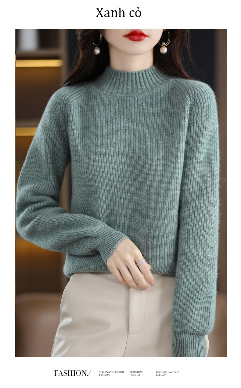 Áo len dệt kim dài tay mùa thu và mùa đông phong cách Nhật Bản mã RY310 