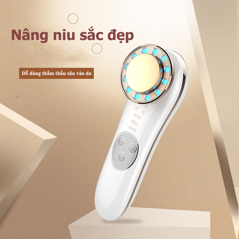 Máy Massage Mặt Đa Năng INFACE SONIC Sử Dụng Ion Nâng Cơ Điện Di Tinh Chất Mát xa, Làm Sạch, Trẻ Hóa Chăm Sóc Da Mặt Toàn Diện- HÀNG CHÍNH HÃNG