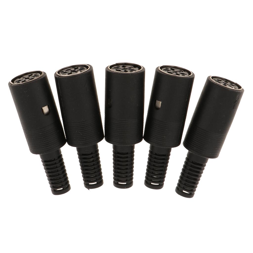 DIN Mini Pin Female Plug Audio Jack Connector for Keyboard/Mouse DIY