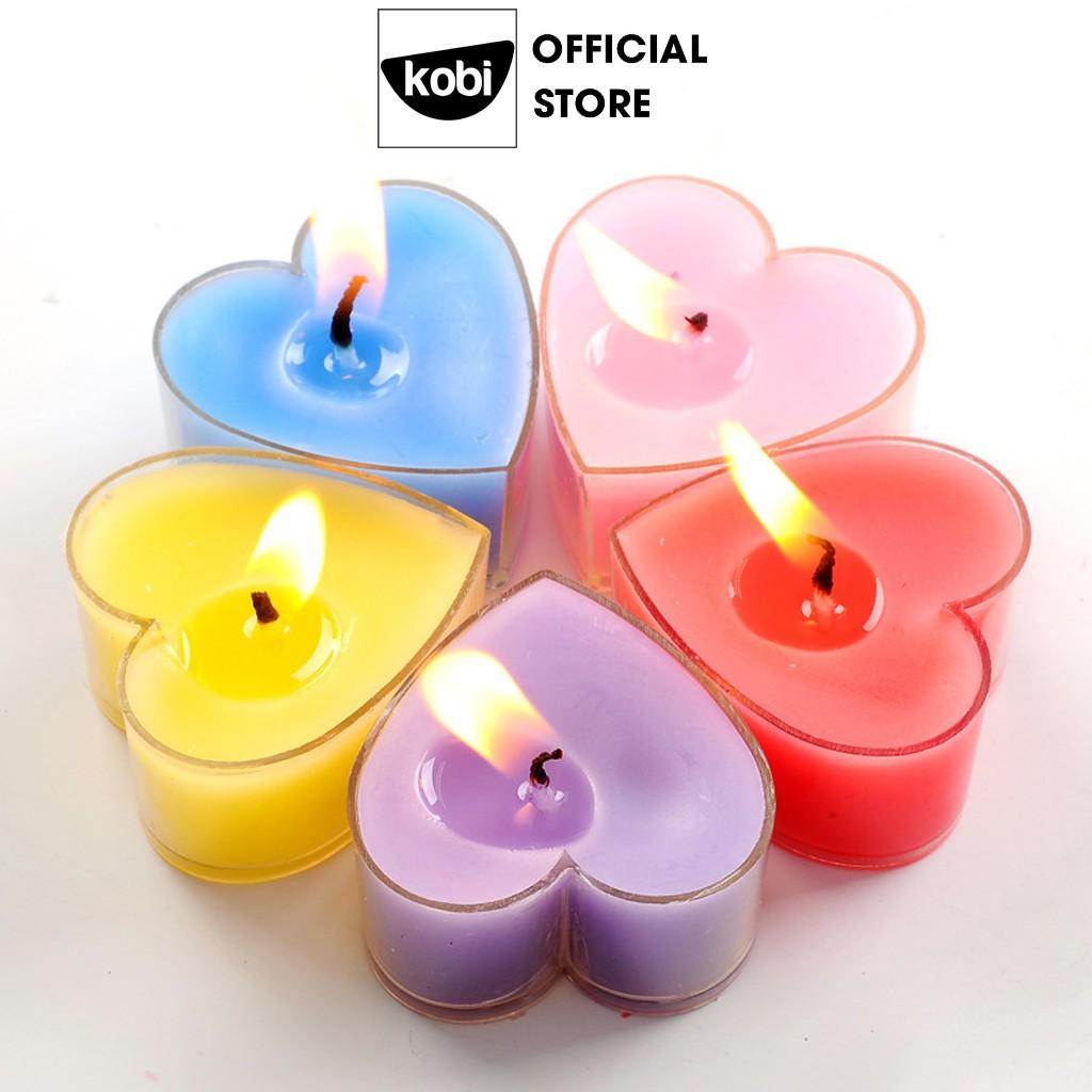 Vỏ nến tealight nhựa cứng dùng làm nến thơm cao cấp, tặng mẫu thử tinh dầu Kobi