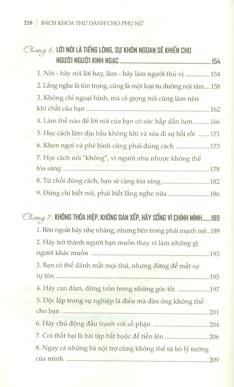 BÁCH KHOA THƯ DÀNH CHO PHỤ NỮ - Phụ Nữ Trí Tuệ Bao Nhiêu Hạnh Phúc Bấy Nhiêu – Thanh Hương biên soạn – Liên Việt Books