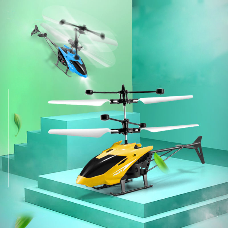Máy bay trực thăng điều khiển từ xa mini giá rẻ đồ chơi có cảm ứng đèn led cho trẻ em, quà tặng sinh nhật cho bé