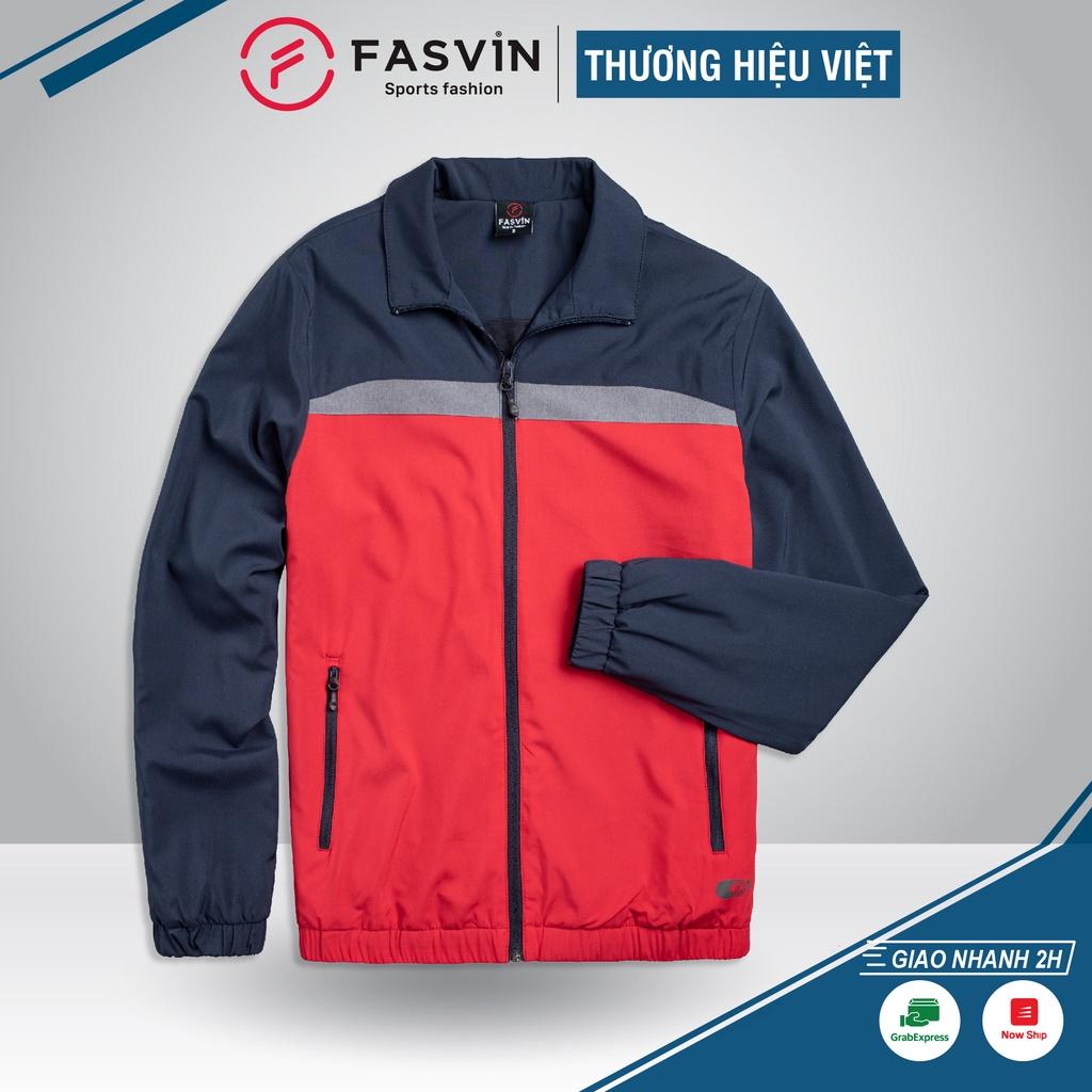 Áo gió nam thể thao 2 lớp Fasvin chất liệu cao cấp mềm mại co giãn ABC22540.HN