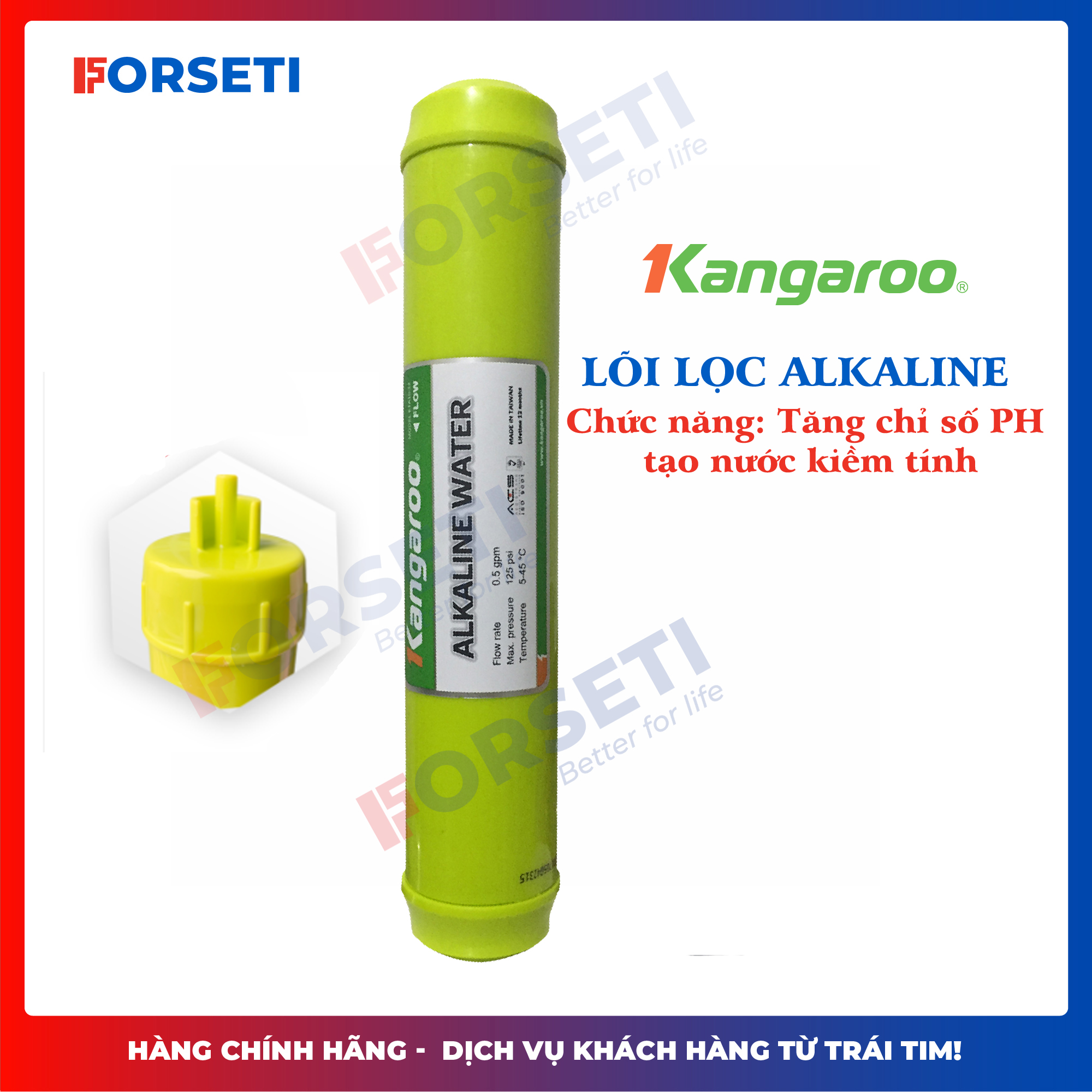 [HÀNG CHÍNH HÃNG] Combo 7 lõi lọc nước Kangaroo (Số 123, RO Dupon, Nano, Ceramic,Alkaline)