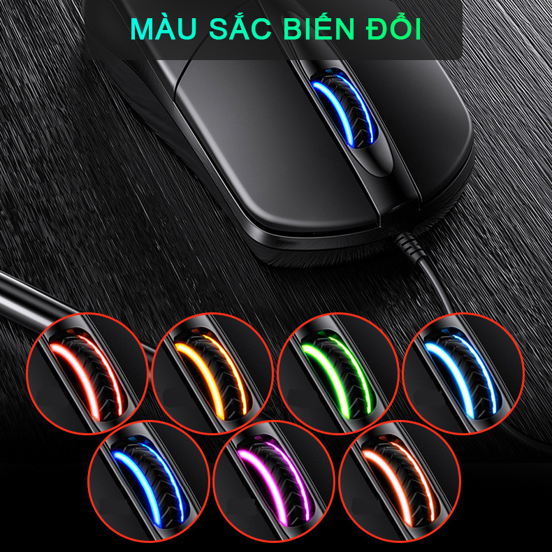 Chuột máy tính có dây văn phòng gaming SIDOTECH P20 giá rẻ thiết kế Silent tắt tiếng click lạch cạch, chống ồn ban đêm, có độ nhạy DPI 1200 phù hợp chơi game thiết kế lập trình làm việc trên laptop pc - Hàng Chính Hãng