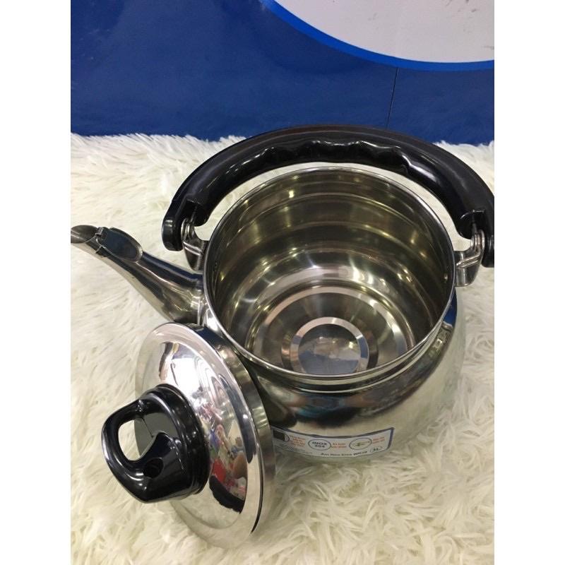 Ấm reo 3L inox 304 Raza