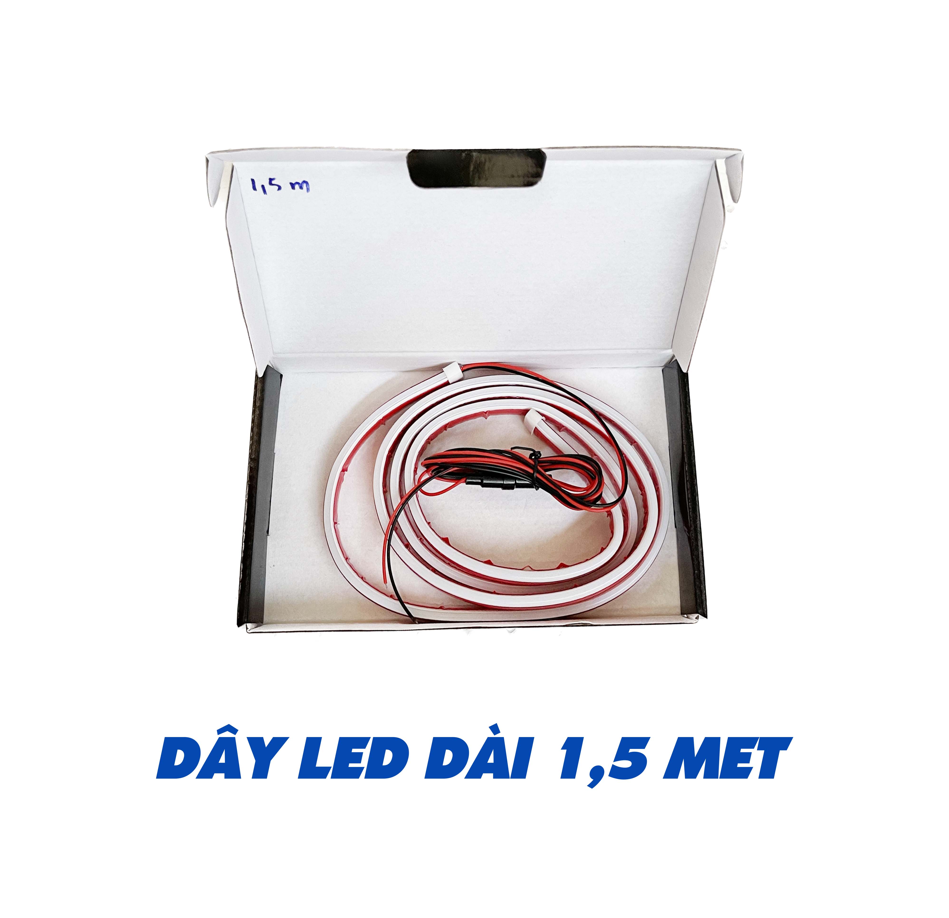 Dây đèn led chạy đuổi dán nắp capo chơi đèn xe đơn giản và phong cách