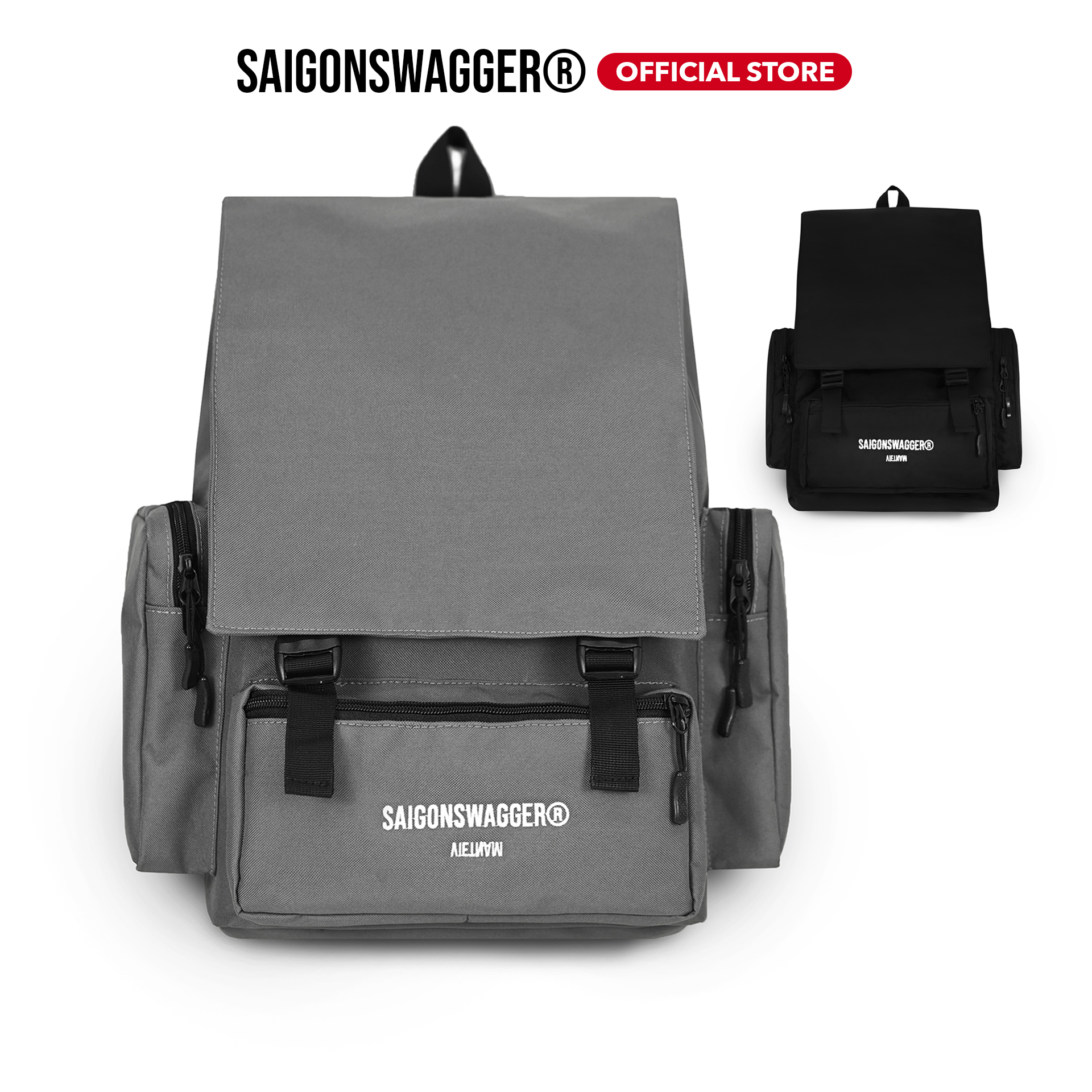Balo SAIGON SWAGGER Versatile Backpack Ngăn Chống Sốc Lap 16inch