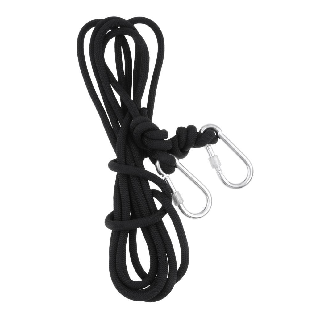 5M 10mm Outdoor Rock Climbing Rope Rescue Rappelling Safety Static Rope