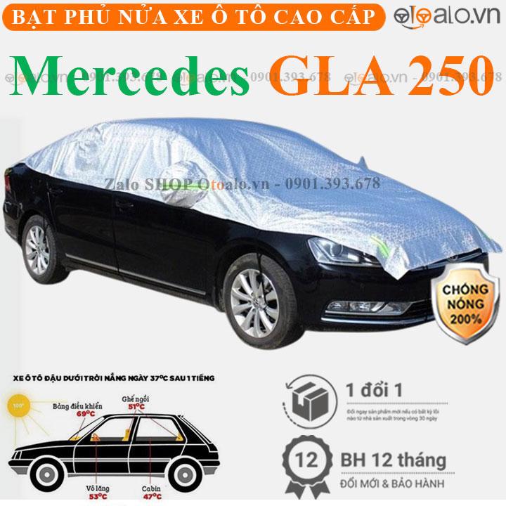 Bạt phủ nửa xe Mercedes Benz GLA 250 vải dù 3 lớp