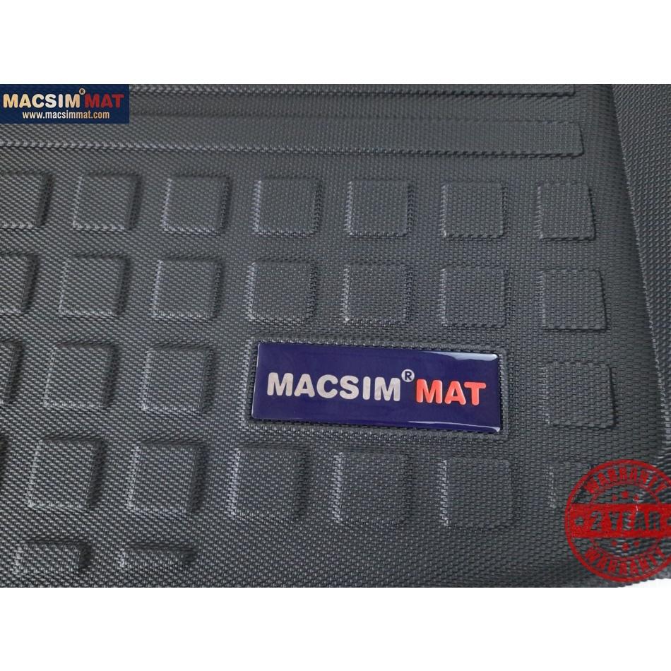 Thảm lót cốp xe ô tô Audi Q7 2010-2015 nhãn hiệu Macsim chất liệu TPV cao cấp màu đen