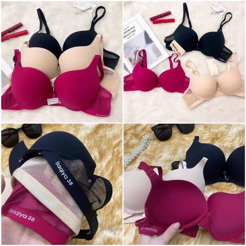 Áo ngực nữ su đệm dày nâng vòng 1 BAQIYA - Áo lót nữ thái có gọng phối lưới sexxy K32 Hieu Store24h