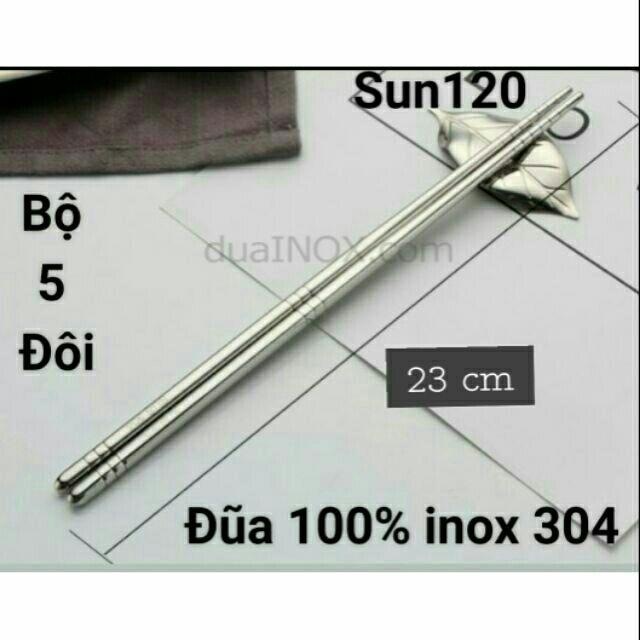 Đũa inox 304 cao cấp Hàn Quốc siêu bền