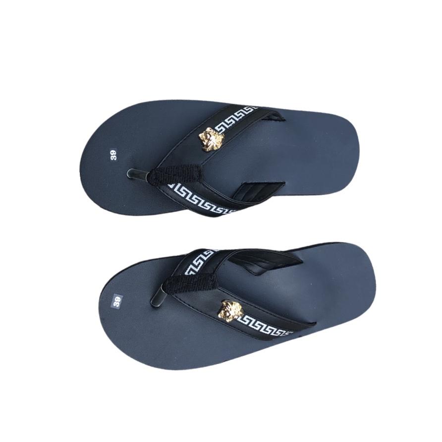 sandal đồng nai dép kẹp nam ( đế đen quai đen phối dù ) size từ 37 nam đến 44 nam