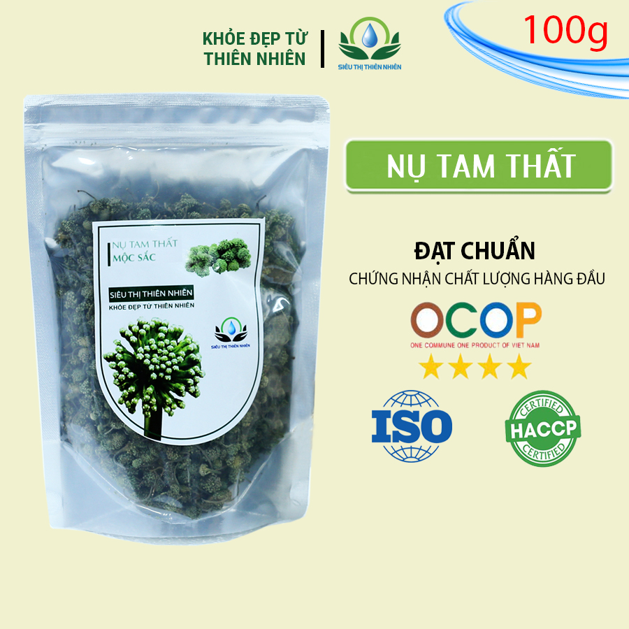 Trà Nụ Tam Thất Sấy Khô Mộc Sắc Gói 100g