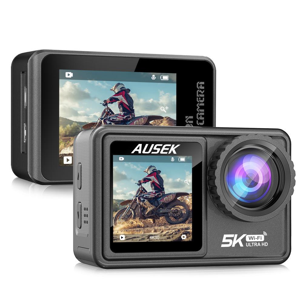 Camera hành động 5K 60fps EIS Video với điều khiển từ xa với ống kính bộ lọc tùy chọn 48MP ZOOM 1080P Webcam Vlog WiFi Camera hành động