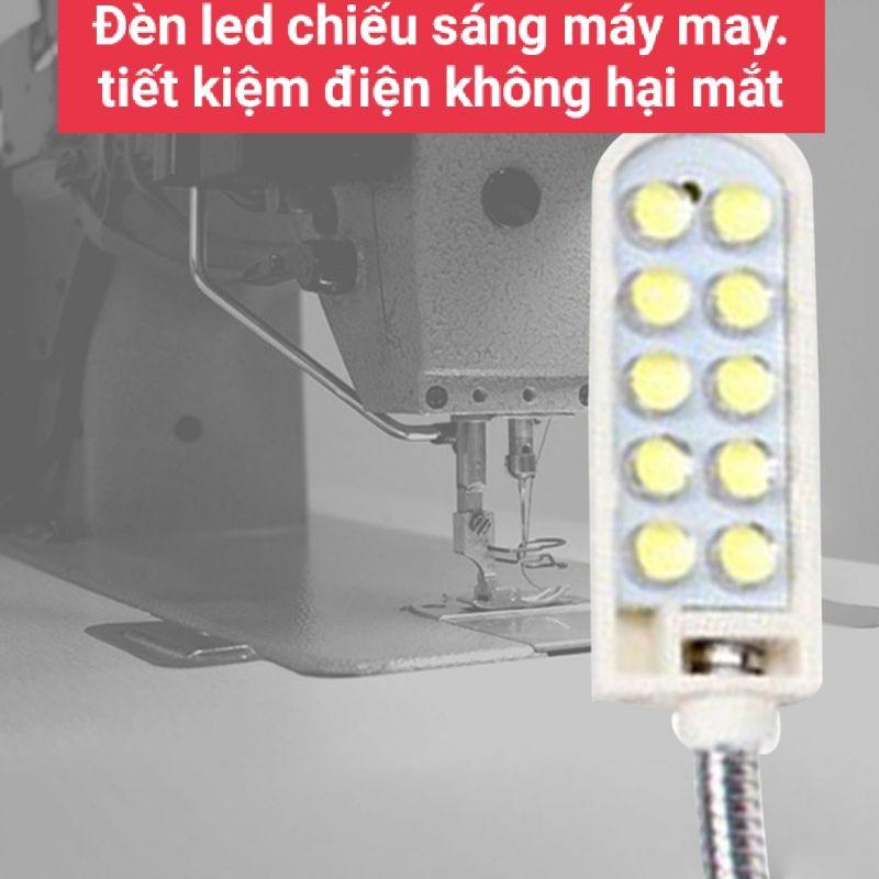 Đèn led máy may nam châm 10 bóng siêu sáng