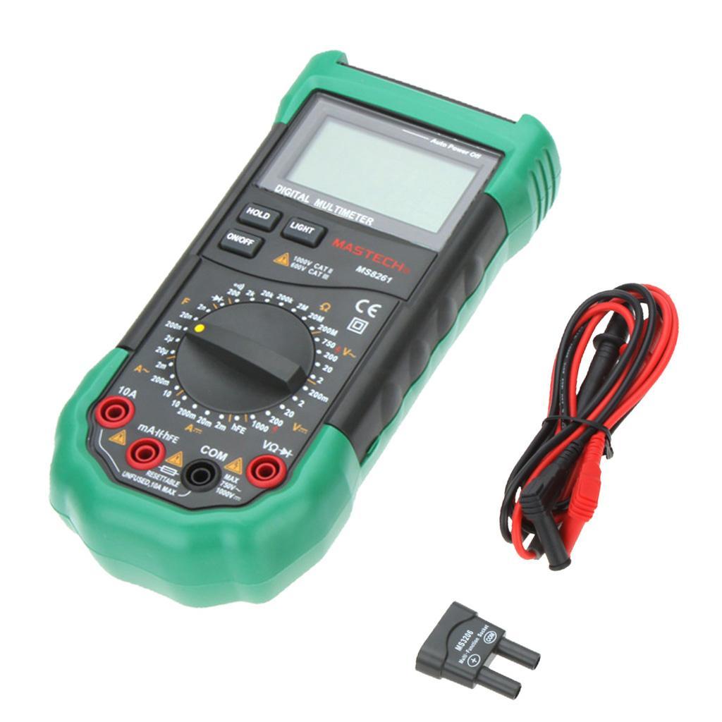MASTECH MS8261 Digital Multimeter AC DC Capacitance Resistance Tester Meter