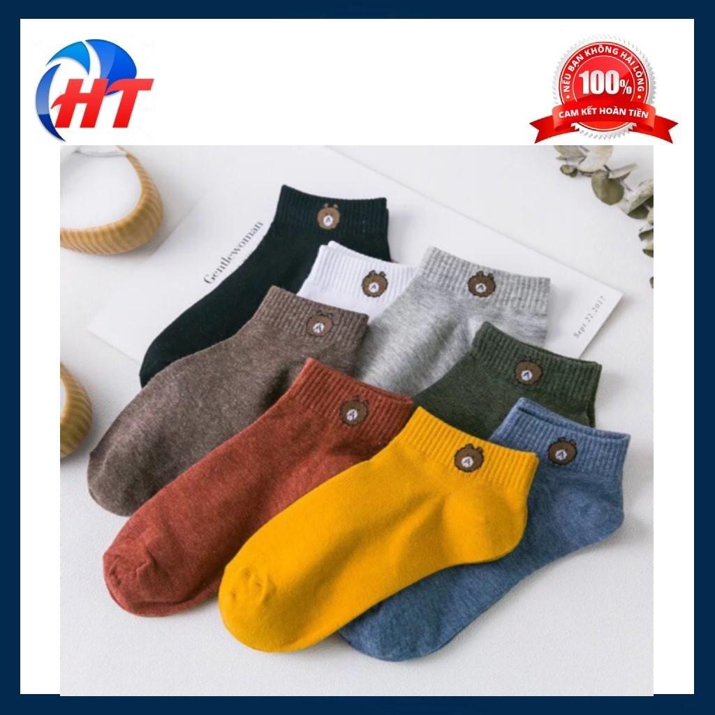Combo 10 đôi Tất Gấu Brown Hot Hit kèm túi ZIP