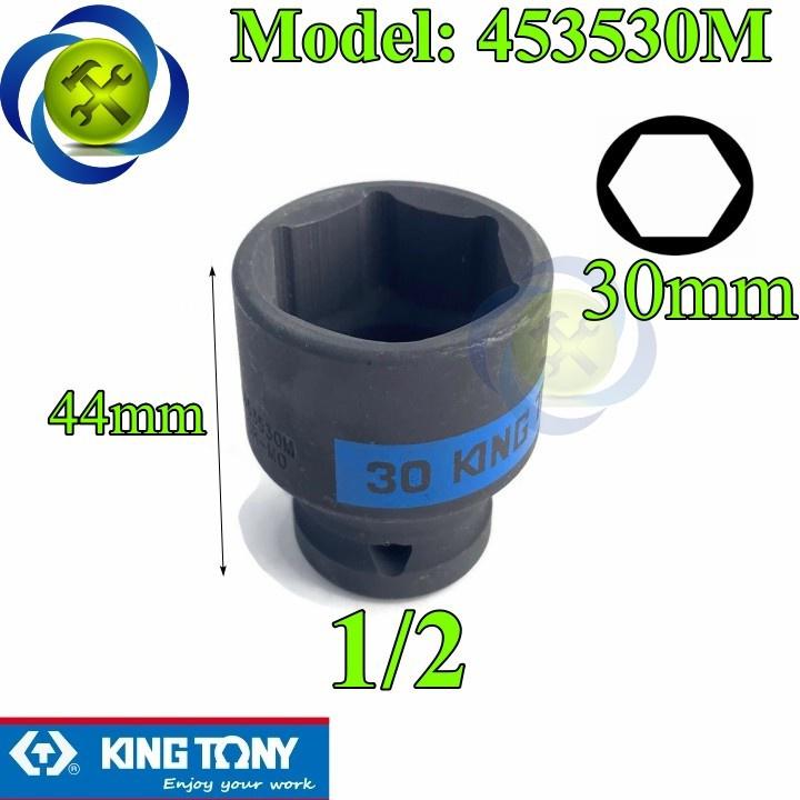 Tuýp đen ngắn loại 1/2 KINGTONY 4535 đủ size từ 8 - 34mm