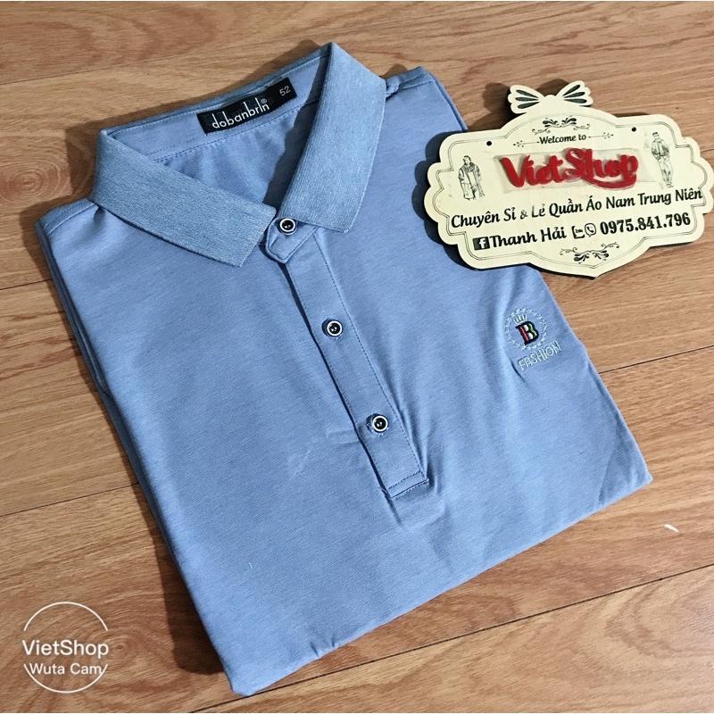 Áo phông áo thun cộc tay nam trung niên chất cực mát+ẢNH SHOP CHỤP