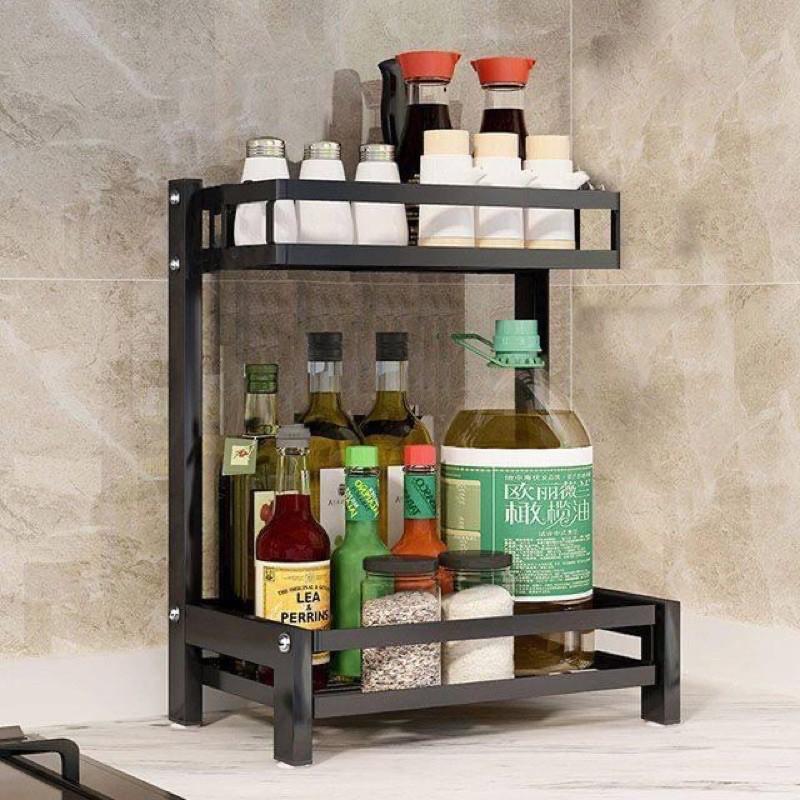 Kệ Gia Vị 2 Tầng Đa Năng Có Giá Để Thớt Và Ống Cắm Đũa - Nhỏ Gọn Tiện Lợi