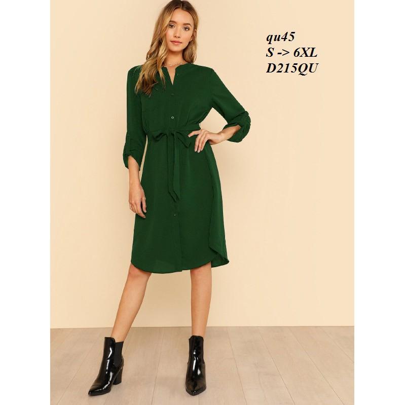 DRESS138 ĐẦM NỮ KIỂU SƠ MI