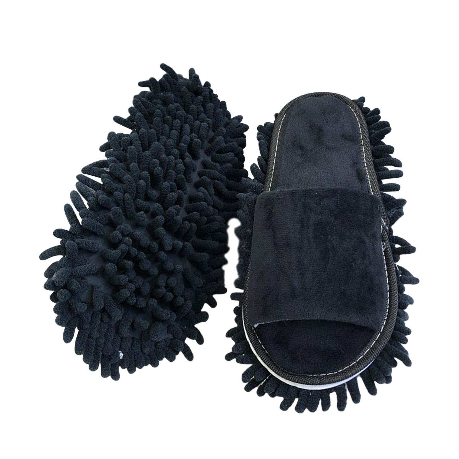 Mop Slippers Black
