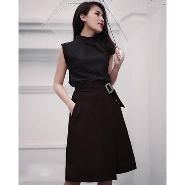 Chân Váy Đắp Tà Phối Túi