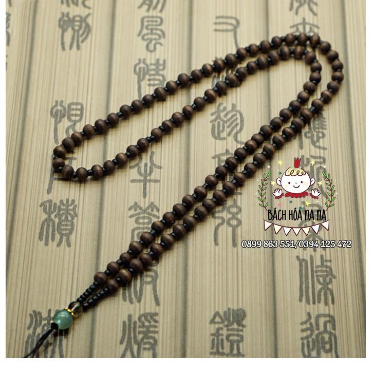 Dây đeo cổ Phong Thủy Bổn Mạng Hạt Gỗ Bình An / Hạt Đá May Mắn Dây treo mặt Phật Ngọc