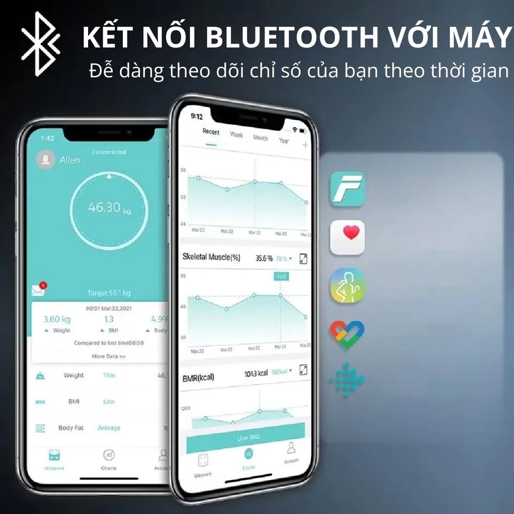 Cân quét chỉ số cơ thể Kachi MK370 CÔNG NGHỆ FEETID NHẬN DIỆN NGƯỜI DÙNG MÀ Không CẦN KẾT NỐI APP - Hàng chính hãng