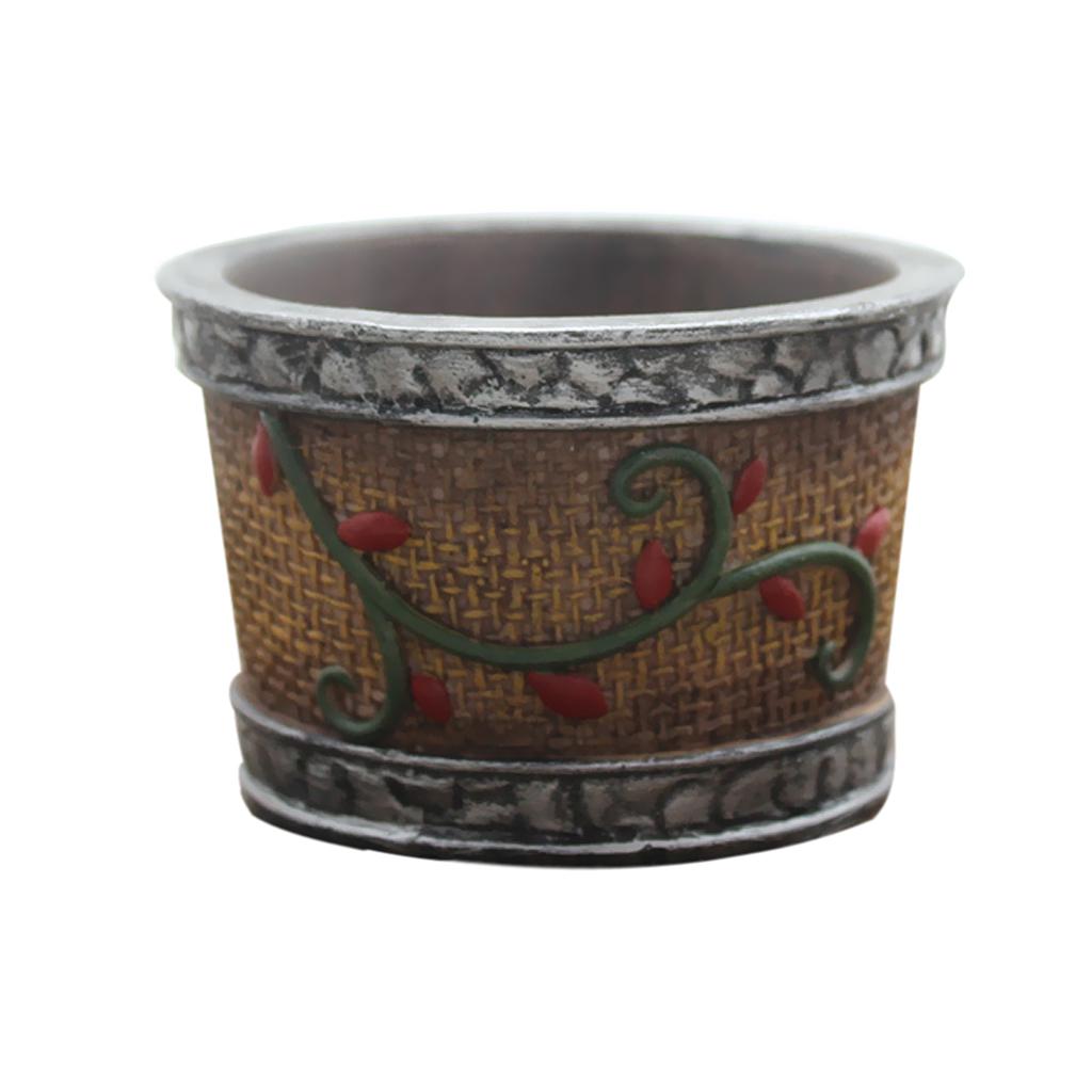 Flowerpot Creative Resin Flower Pot Planter Garden Succulent Plant Decor #3