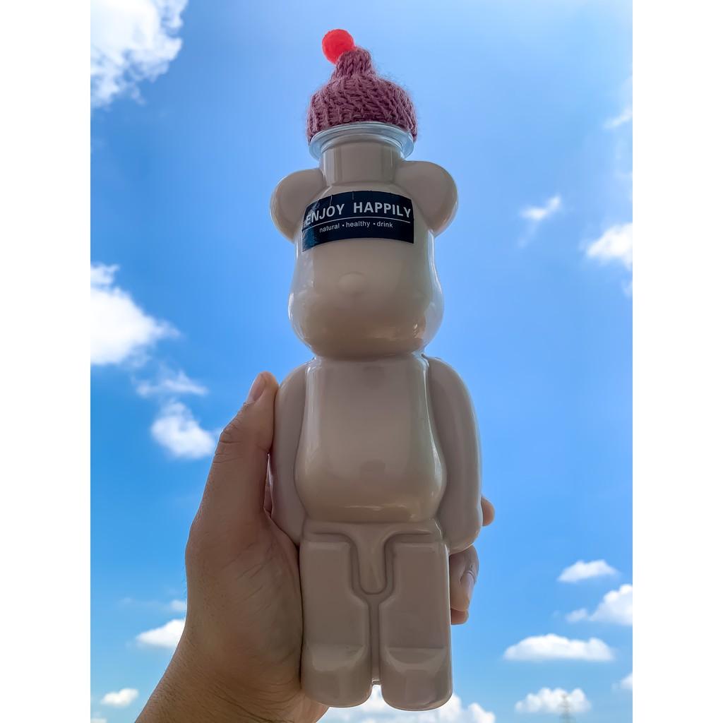 Bình nước cute, bình đựng nước, bearbrick