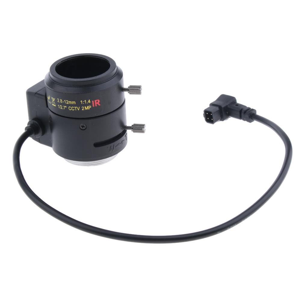 2.8-12mm 1/2.7" Auto Iris Varifocal IR Lens CS Mount for HD
