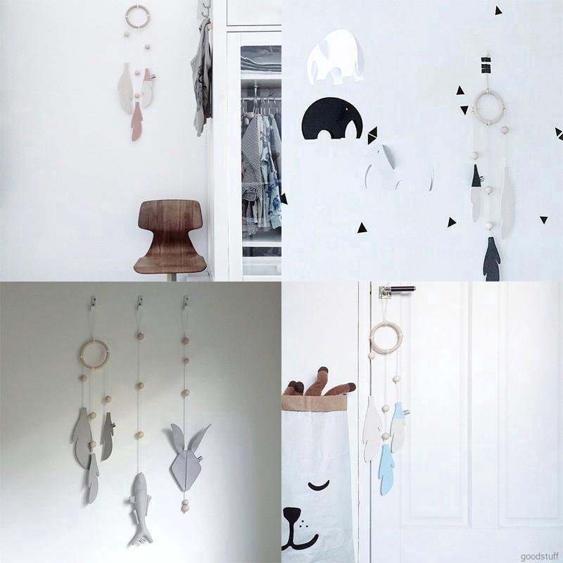 Lưới bắt giấc mơ Dream Catcher bằng gỗ có dây treo trang trí phòng