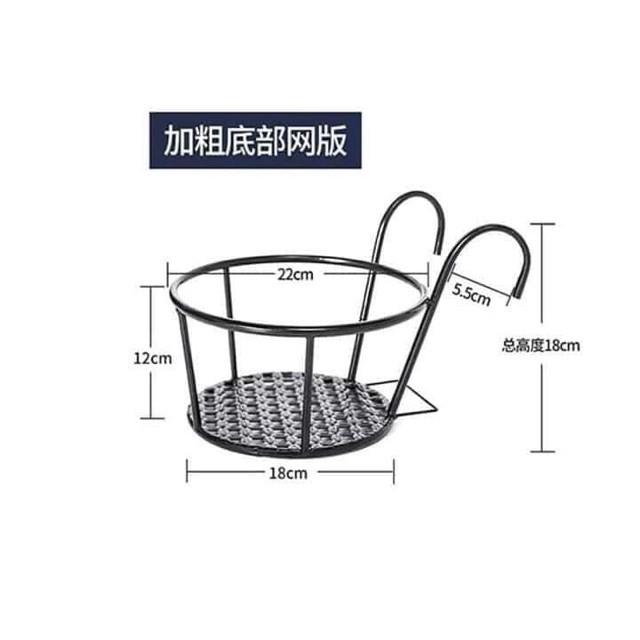 Giỏ treo chậu hoa ban công thông minh