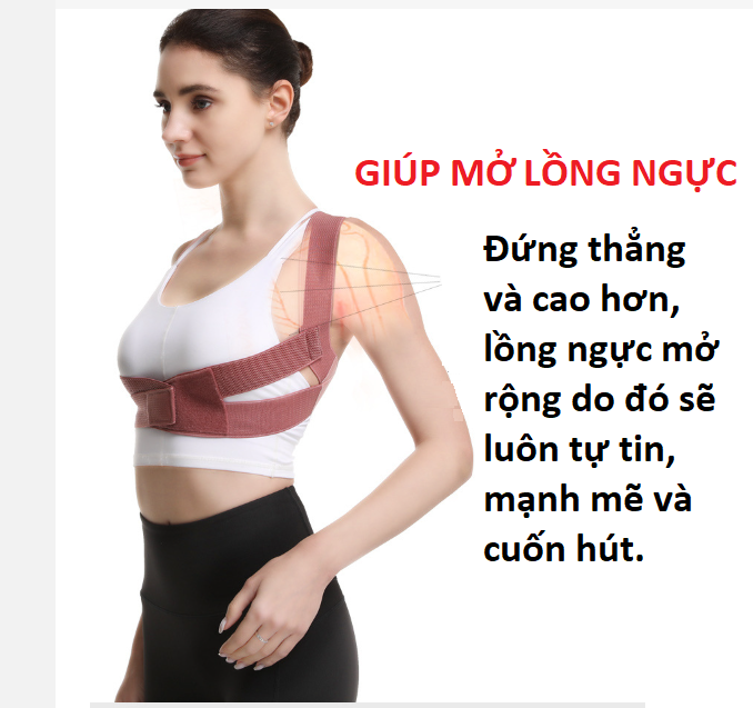 Đai Chống Gù Lưng Nâng Ngực, Chống Xệ, Bảo Vệ Vòng 1 Cao Cấp miDoctor