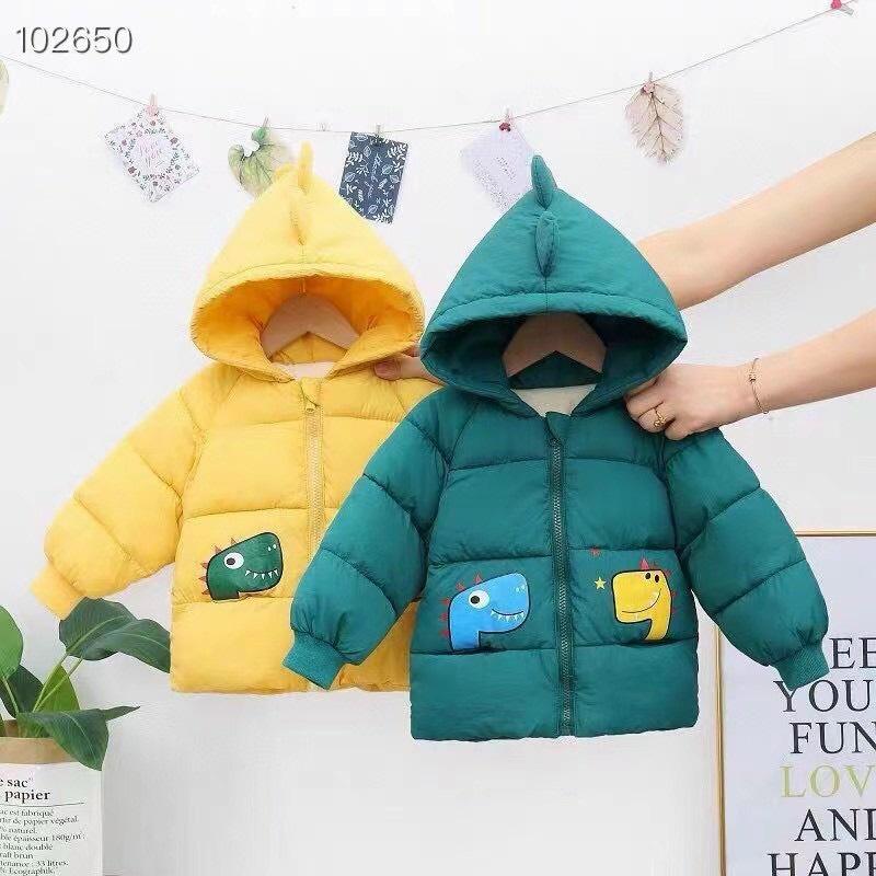 Áo khoác phao 3 lớp hàng Quảng Châu lót nỉ siêu ấm siêu nhẹ cho bé size 7- 22kg - SUMO KIDS