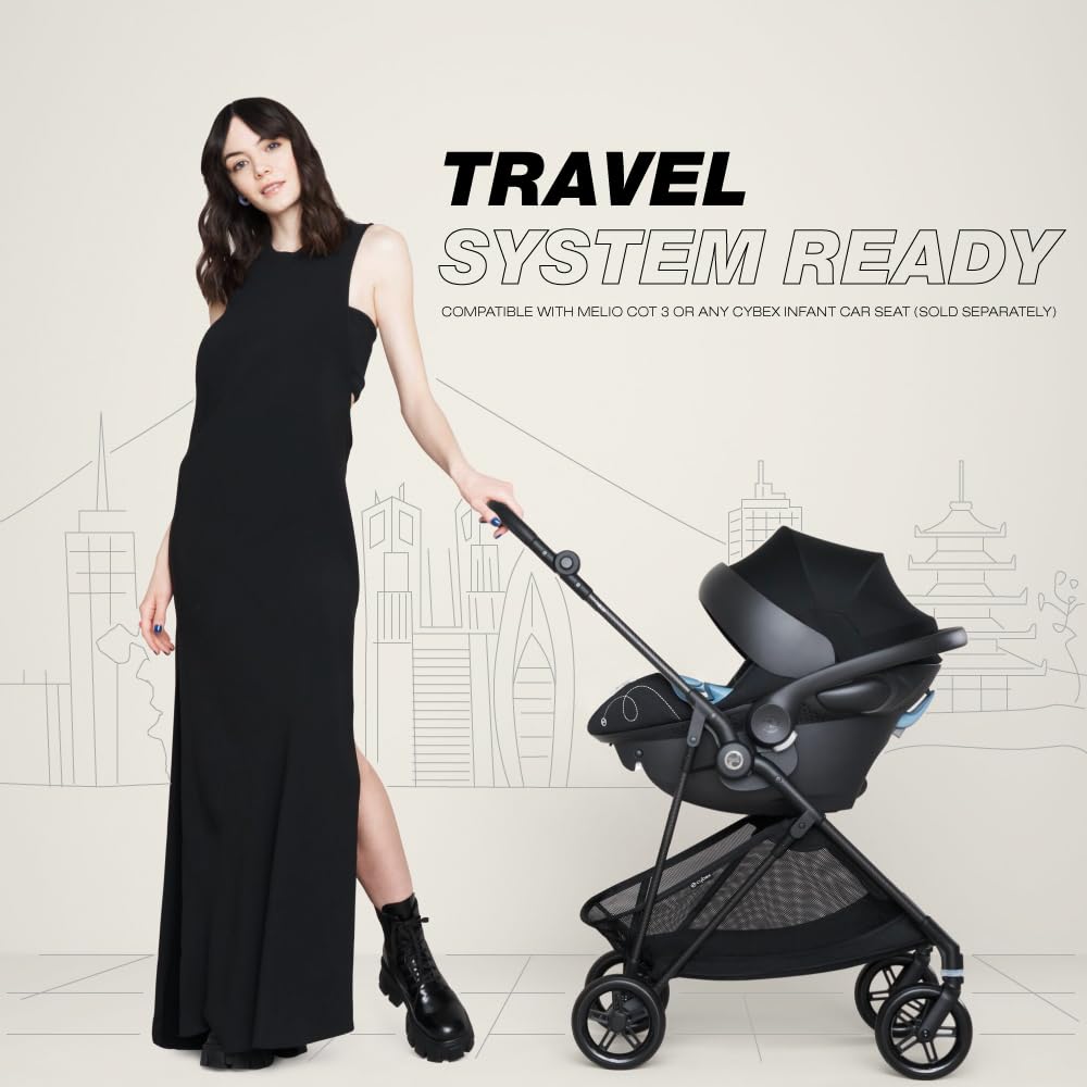 XE ĐẨY GẤP GỌN CYBEX MELIO 3 - Frame Carbon