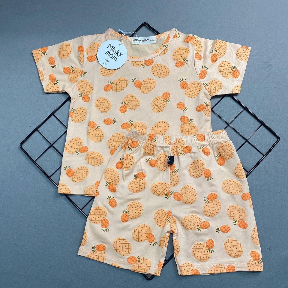 Bộ cộc tay cho bé bộ cộc tay Minkymom họa tiết TRÁI BƠ cho bé trai bé gái Chất thun lạnh cao cấp siêu mềm siêu mát