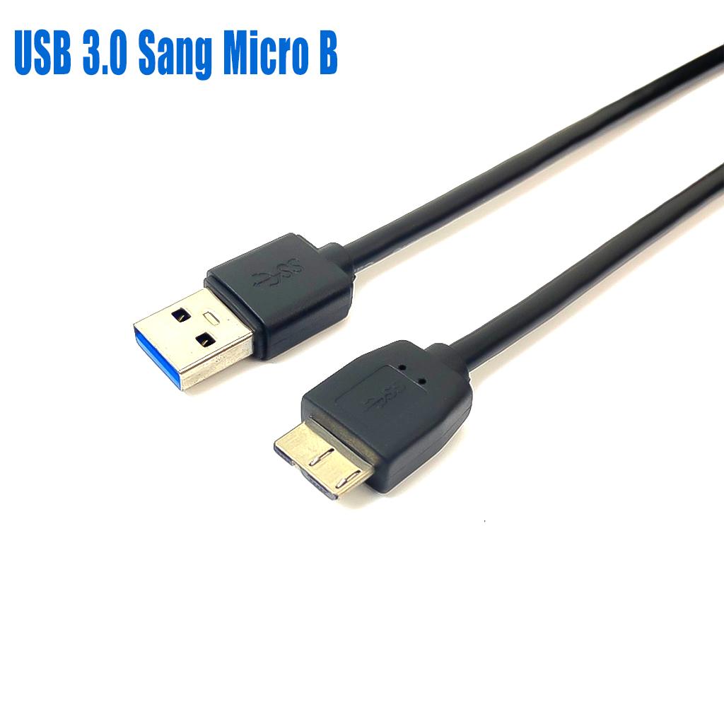 Cáp Ổ Cứng HDD USB 3.0 Di Động Truyền Dữ Liệu Tốc Độ Cao Dây Cáp USB Dùng Cho Ổ Cứng Rời Di Động Dài 2m