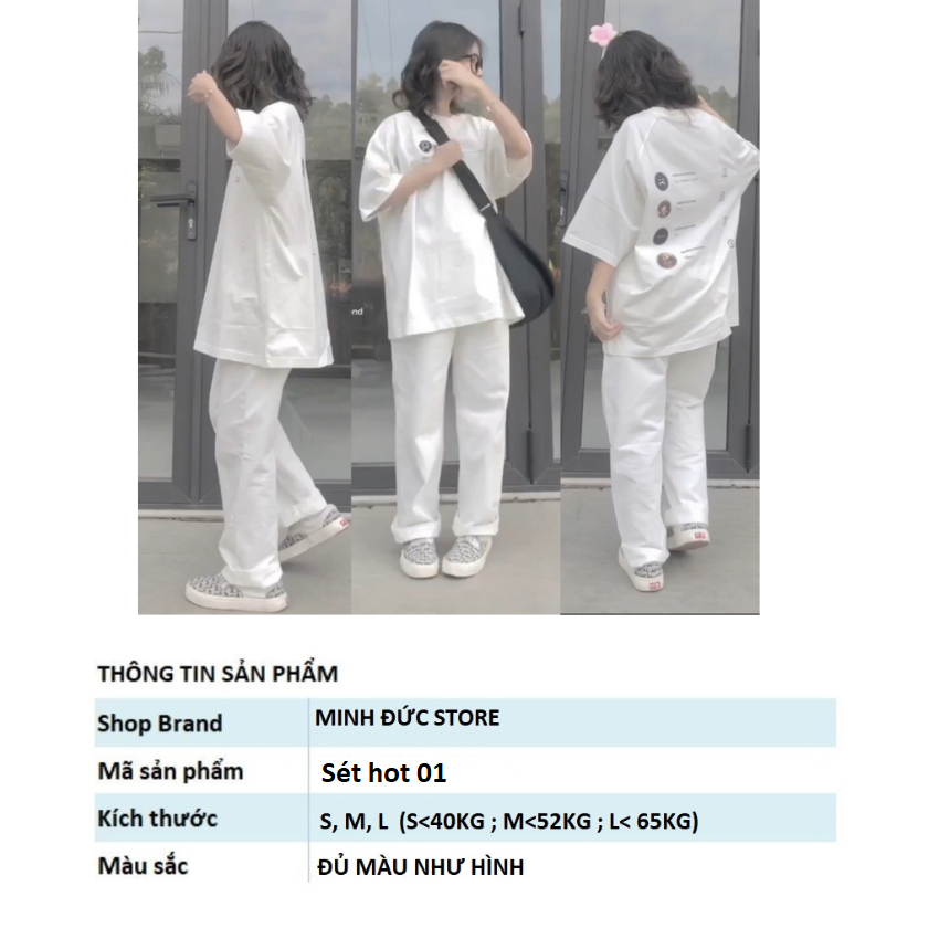 Sét Áo Và Quần, Sét hot 01 Sét Đồ Nữ Đi Chơi Đẹp, Sét Áo Vải Cotton, Hình In Sắc Nét Và Quần Kẻ Cá Tính