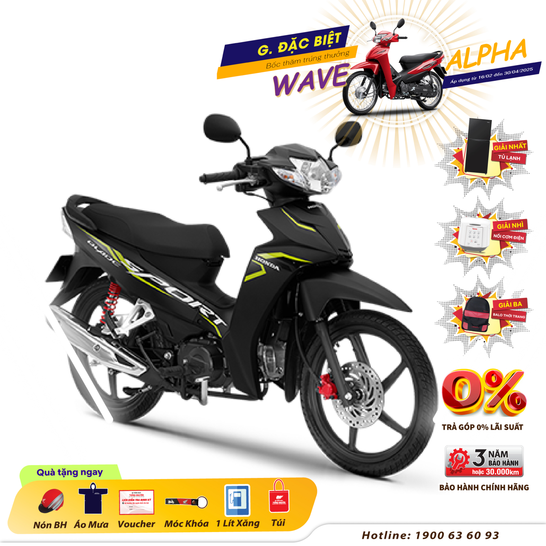 Xe máy Honda BLADE phiên bản Thể Thao 2024