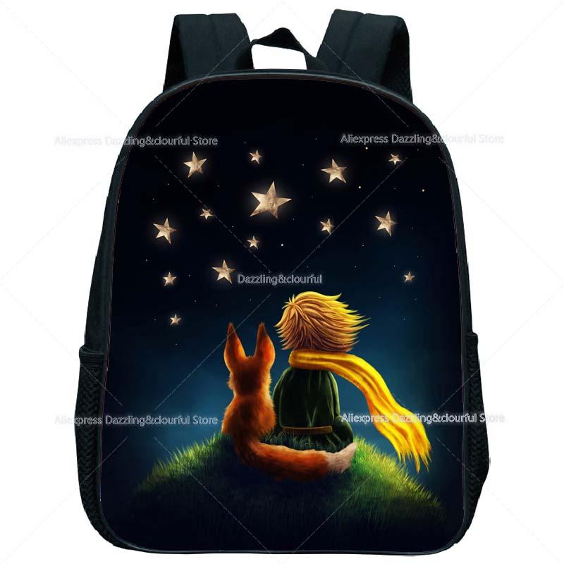 Hoàng Tử Bé Mẫu Giáo Ba Lô Dành Cho Trẻ Em Bé Trai Bé Gái Mini Ba Lô Trẻ Em Hình Hoạt Hình Anime Bookbags Tập Đi Có Túi Quà Tặng