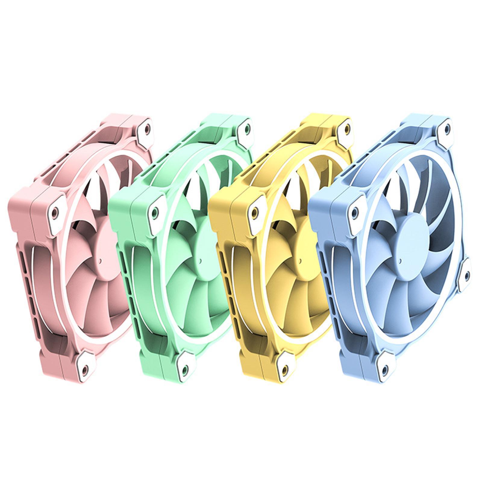 Case-Fan 120mm 3-PIN Analog Controller, Addressable RGB Cooling Fan Motherboard Sync 4 PIN PWM Speed Control Fans for Radiator Computer Cases Cooling