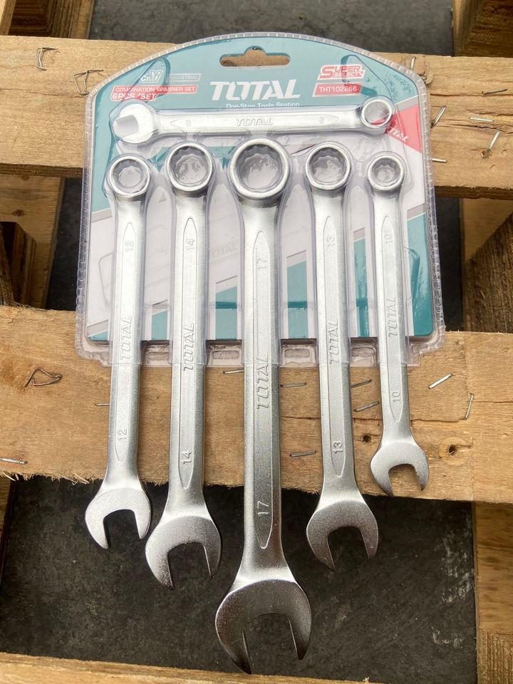 BỘ 6 CỜ LÊ VÒNG MIỆNG 8- 17MM TOTAL THT102266 - HÀNG CHÍNH HÃNG